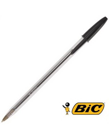 bic cristal medium penna a sfera - tratto 1mm - black - nera: tuttocasashop.it: altro - bazar