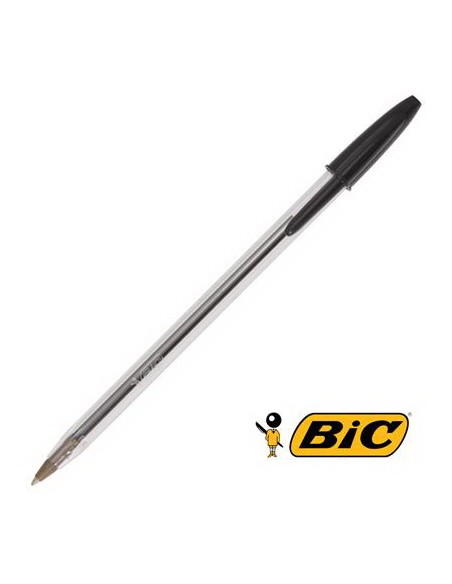 bic cristal medium penna a sfera - tratto 1mm - black - nera: tuttocasashop.it: altro - bazar