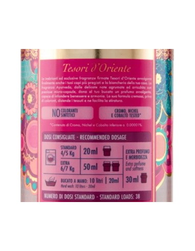 tesori d'oriente ammorbidente - 38 lavaggi 760ml - ayurveda: tuttocasashop.it: prodotti per bucato e tessuti