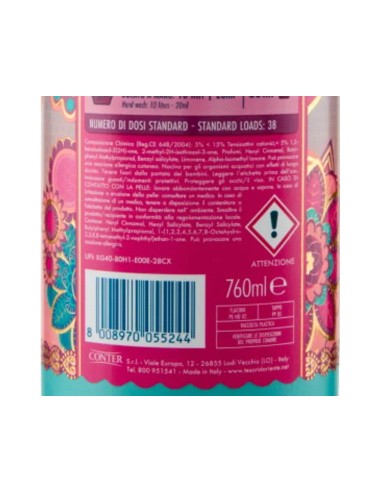 tesori d'oriente ammorbidente - 38 lavaggi 760ml - ayurveda: tuttocasashop.it: prodotti per bucato e tessuti