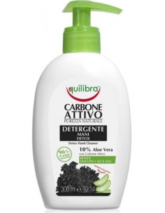equilibra carbone attivo detergente mani detox - 300ml - aloe vera: tuttocasashop.it: igiene e cura della persona