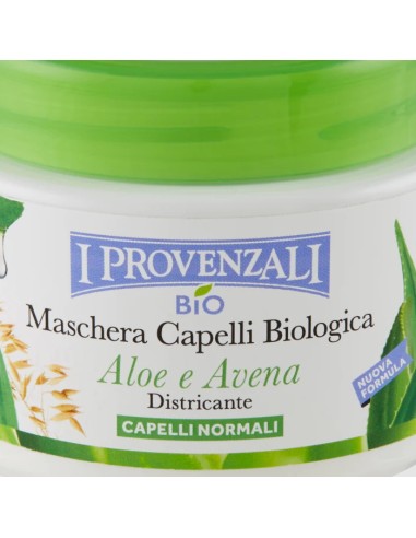 i provenzali bio' maschera capelli biologica - 200ml - aloe vera e avena: tuttocasashop.it: igiene e cura della persona