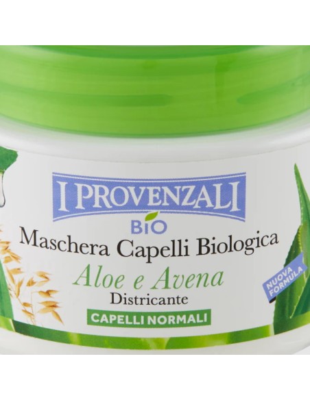 i provenzali bio' maschera capelli biologica - 200ml - aloe vera e avena: tuttocasashop.it: igiene e cura della persona