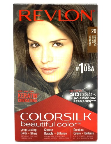 revlon colorsilk beautiful color - 20 - castano nero: tuttocasashop.it: igiene e cura della persona