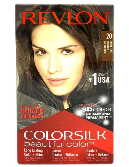revlon colorsilk beautiful color - 20 - castano nero: tuttocasashop.it: igiene e cura della persona
