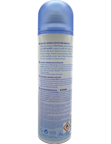 venus mousse addolcente per depilazione con rasoio - 200ml - fior di lino: tuttocasashop.it: igiene e cura della persona