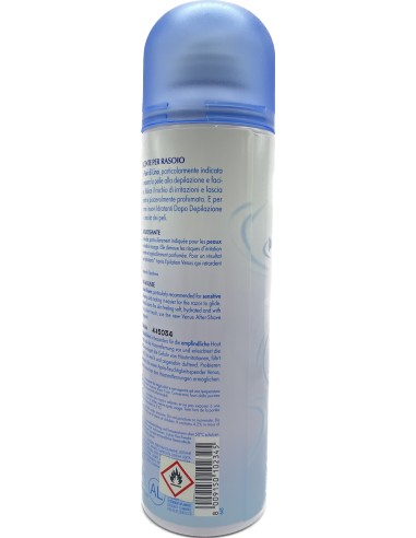 venus mousse addolcente per depilazione con rasoio - 200ml - fior di lino: tuttocasashop.it: igiene e cura della persona