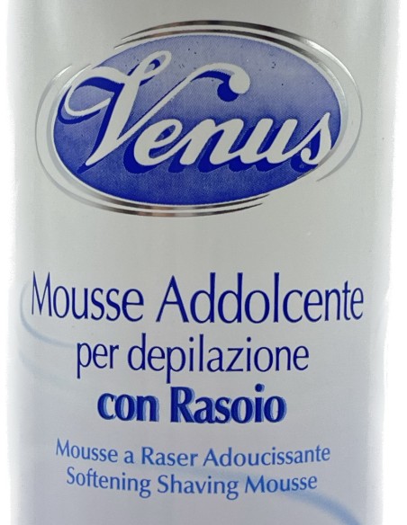 venus mousse addolcente per depilazione con rasoio - 200ml - fior di lino: tuttocasashop.it: igiene e cura della persona