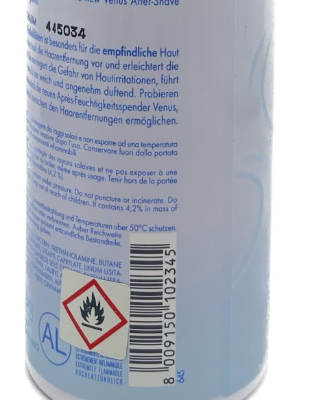 venus mousse addolcente per depilazione con rasoio - 200ml - fior di lino: tuttocasashop.it: igiene e cura della persona