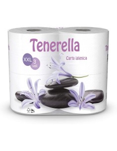 tenerella carta igienica 4 rotoloni xxl - 3 veli - decorata: tuttocasashop.it: carta & monouso