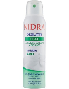 nidra deodorante spray - 150ml - fresh con proteine del latte e bio aloe: tuttocasashop.it: igiene e cura della persona