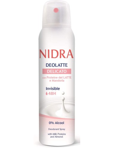 nidra deodorante spray - 150ml - delicato - proteine del latte e mandorla: tuttocasashop.it: igiene e cura della persona