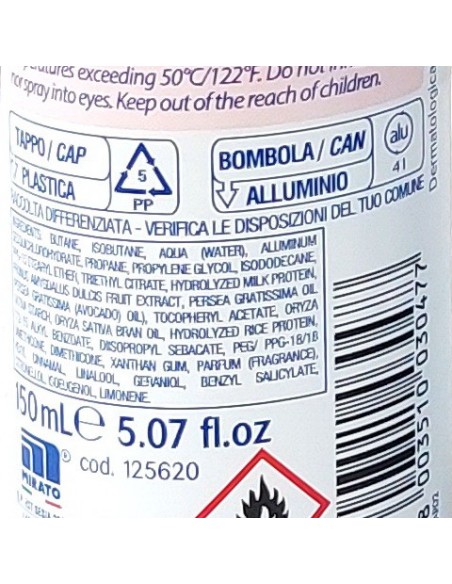 nidra deodorante spray - 150ml - delicato - proteine del latte e mandorla: tuttocasashop.it: igiene e cura della persona