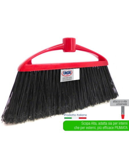 irge scopa alta sia per interni che esterni - colori assortiti: tuttocasashop.it: pulizia e cura della casa