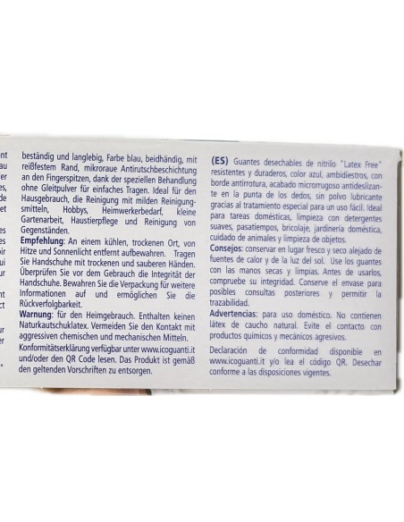 tulip 100 guanti monouso in nitrile blu non talcati - taglia l grande: tuttocasashop.it: pulizia e cura della casa