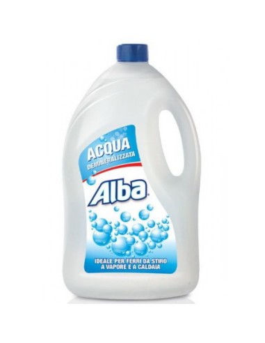 alba acqua demineralizzata 4l - per ferri da stiro, caldaie, batterie auto: tuttocasashop.it: prodotti per bucato e tessuti