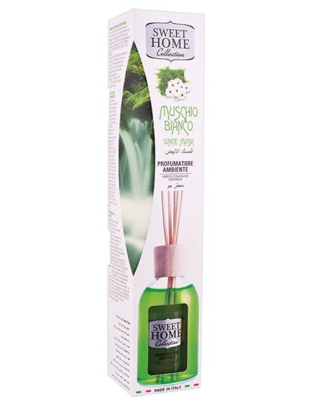 suarez sweet home diffusore essenza 100ml con bastoncini - muschio bianco: tuttocasashop.it: pulizia e cura della casa
