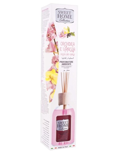 suarez sweet home diffusore essenza 100ml con bastoncini - vaniglia orchidea: tuttocasashop.it: pulizia e cura della casa