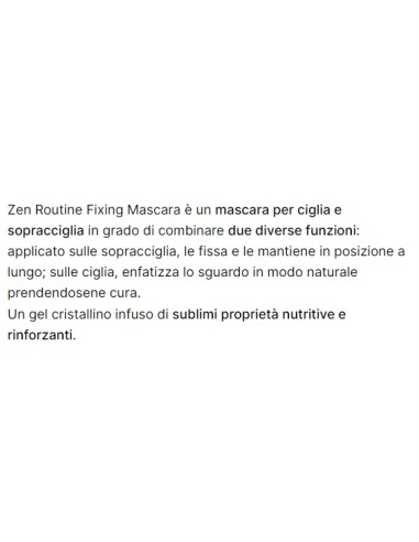astra zen routine fixing mascara - ciglia e sopracciglia - 11ml: tuttocasashop.it: igiene e cura della persona