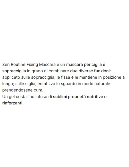 astra zen routine fixing mascara - ciglia e sopracciglia - 11ml: tuttocasashop.it: igiene e cura della persona