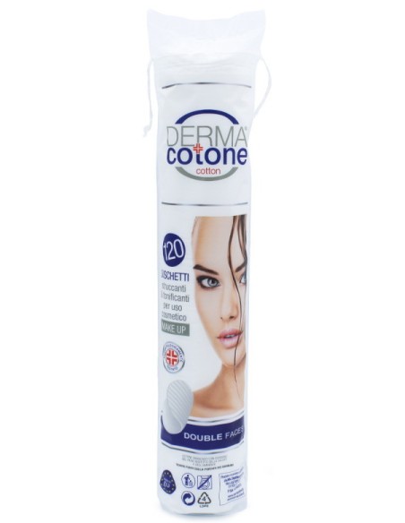 dermacotone dischetti levatrucco rotondi in cotone - 120 pezzi: tuttocasashop.it: igiene e cura della persona