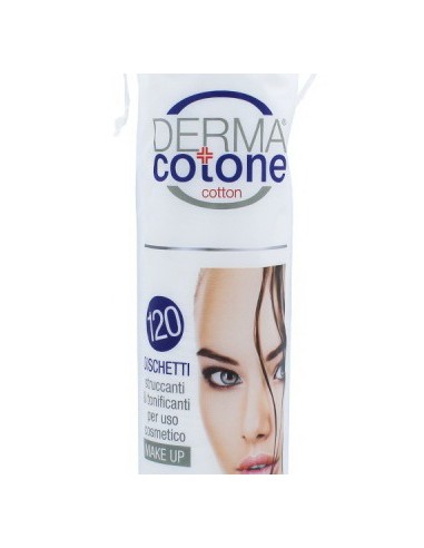 dermacotone dischetti levatrucco rotondi in cotone - 120 pezzi: tuttocasashop.it: igiene e cura della persona