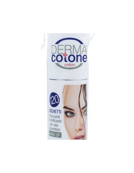 dermacotone dischetti levatrucco rotondi in cotone - 120 pezzi: tuttocasashop.it: igiene e cura della persona