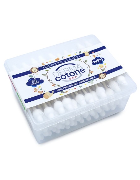 dermacotone - 60 bastoncini cotonati sicuri: tuttocasashop.it: igiene e cura della persona