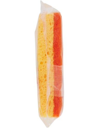 spontex doppiouso hot 2 spugne con abrasivo in cellulosa super assorbente: tuttocasashop.it: pulizia e cura della casa