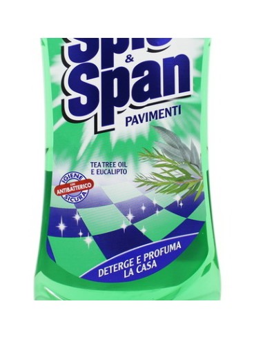 spic&span detergente liquido per pavimenti 1l - tea tree: tuttocasashop.it: pulizia e cura della casa