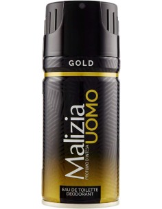 malizia uomo deodorante spray - 150ml - gold: tuttocasashop.it: igiene e cura della persona