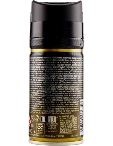malizia uomo deodorante spray - 150ml - gold: tuttocasashop.it: igiene e cura della persona