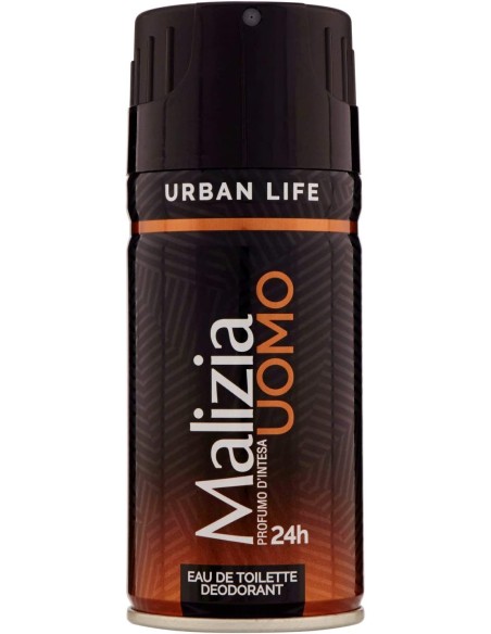 malizia uomo deodorante spray - 150ml - urban life: tuttocasashop.it: igiene e cura della persona