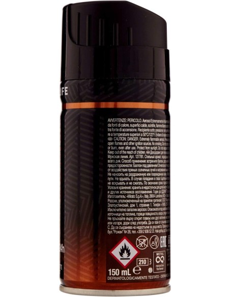 malizia uomo deodorante spray - 150ml - urban life: tuttocasashop.it: igiene e cura della persona