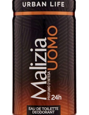 malizia uomo deodorante spray - 150ml - urban life: tuttocasashop.it: igiene e cura della persona