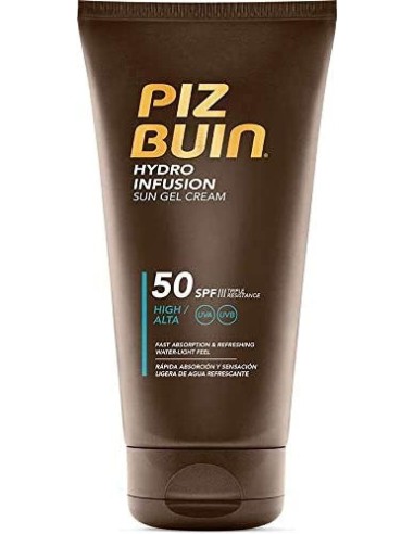 piz buin hydro infusion sun gel cream 150ml spf50 rinfresca protegge idrata: tuttocasashop.it: igiene e cura della persona
