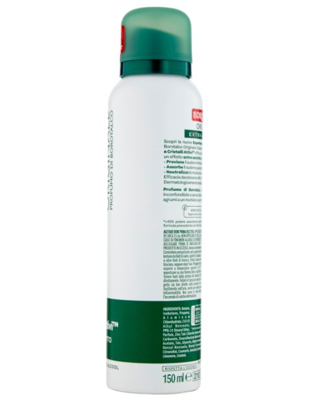 borotalco deodorante spray 150ml - original 48h - talco a cristalli attivi: tuttocasashop.it: igiene e cura della persona