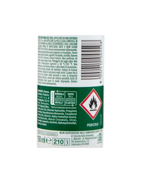 borotalco deodorante spray 150ml - original 48h - talco a cristalli attivi: tuttocasashop.it: igiene e cura della persona