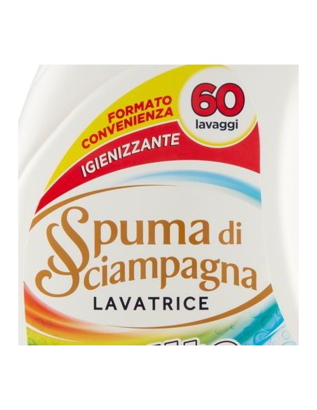 spuma di sciampagna detersivo lavatrice - 60 lavaggi - 3l - color: tuttocasashop.it: prodotti per bucato e tessuti