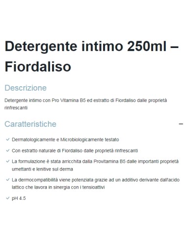dermomed detergente intimo 250ml - fiordaliso - con proprieta' rinfrescanti: tuttocasashop.it: igiene e cura della persona