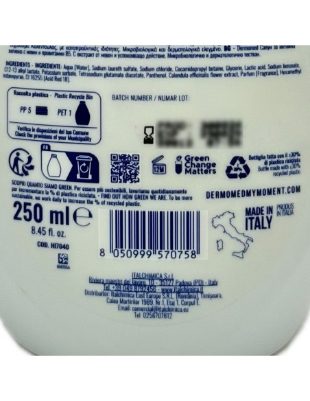 dermomed detergente intimo 250ml - calendula - con proprieta' lenitive: tuttocasashop.it: igiene e cura della persona