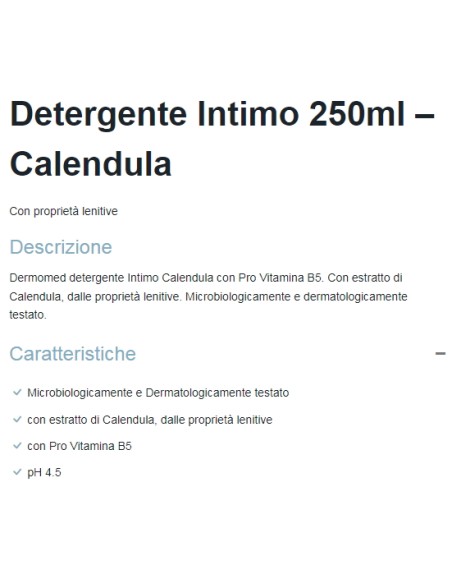 dermomed detergente intimo 250ml - calendula - con proprieta' lenitive: tuttocasashop.it: igiene e cura della persona