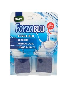 forzablu acqua blu wc - 2 pastiglie - deterge - anticalcare - lunga durata: tuttocasashop.it: pulizia e cura della casa