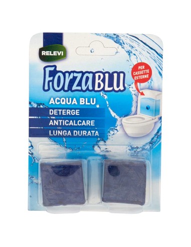 forzablu acqua blu wc - 2 pastiglie - deterge - anticalcare - lunga durata: tuttocasashop.it: pulizia e cura della casa