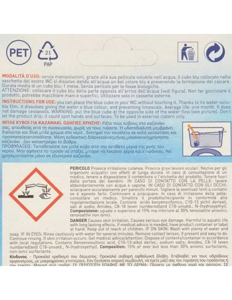 forzablu acqua blu wc - 2 pastiglie - deterge - anticalcare - lunga durata: tuttocasashop.it: pulizia e cura della casa