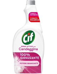 cif spray ricarica - 650ml - attivo con candeggina - 100% igienizzante: tuttocasashop.it: pulizia e cura della casa