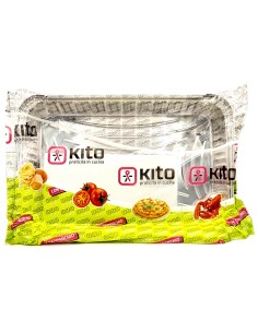 kito 2 vaschette in alluminio con coperchio - 6 porzioni 31x21x5cm: tuttocasashop.it: carta & monouso