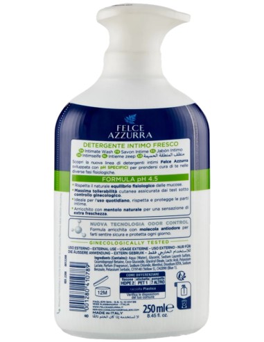 felce azzurra detergente intimo - 250ml - fresco ph 4.5 freschezza naturale: tuttocasashop.it: igiene e cura della persona
