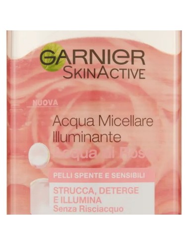 garnier skin active acqua micellare - 400ml - illuminante- acqua di rose: tuttocasashop.it: igiene e cura della persona
