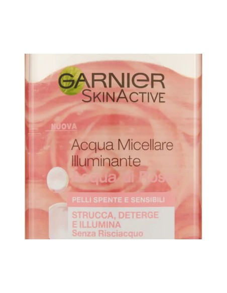 garnier skin active acqua micellare - 400ml - illuminante- acqua di rose: tuttocasashop.it: igiene e cura della persona